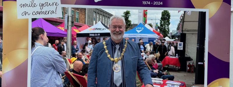 The Mayor of Hyndburn at Accrington Food Festival