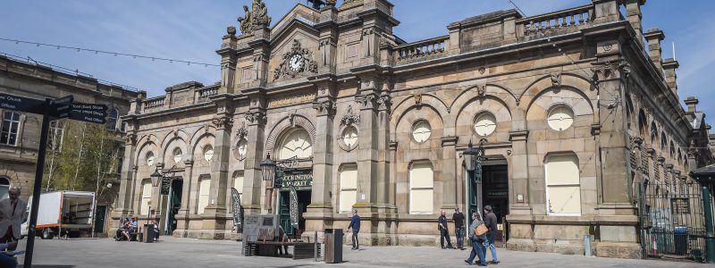 Market Hall building on Accrington Town Square