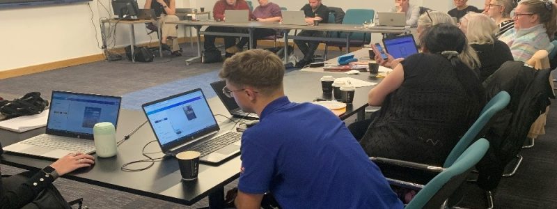 People at a business workshop
