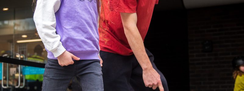 two people on skate boards