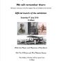 Invitation to the official launch of the WW1 exhibition